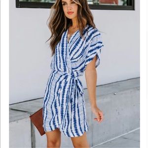 Vici Dolls- Around The Globe Printed Wrap Dress